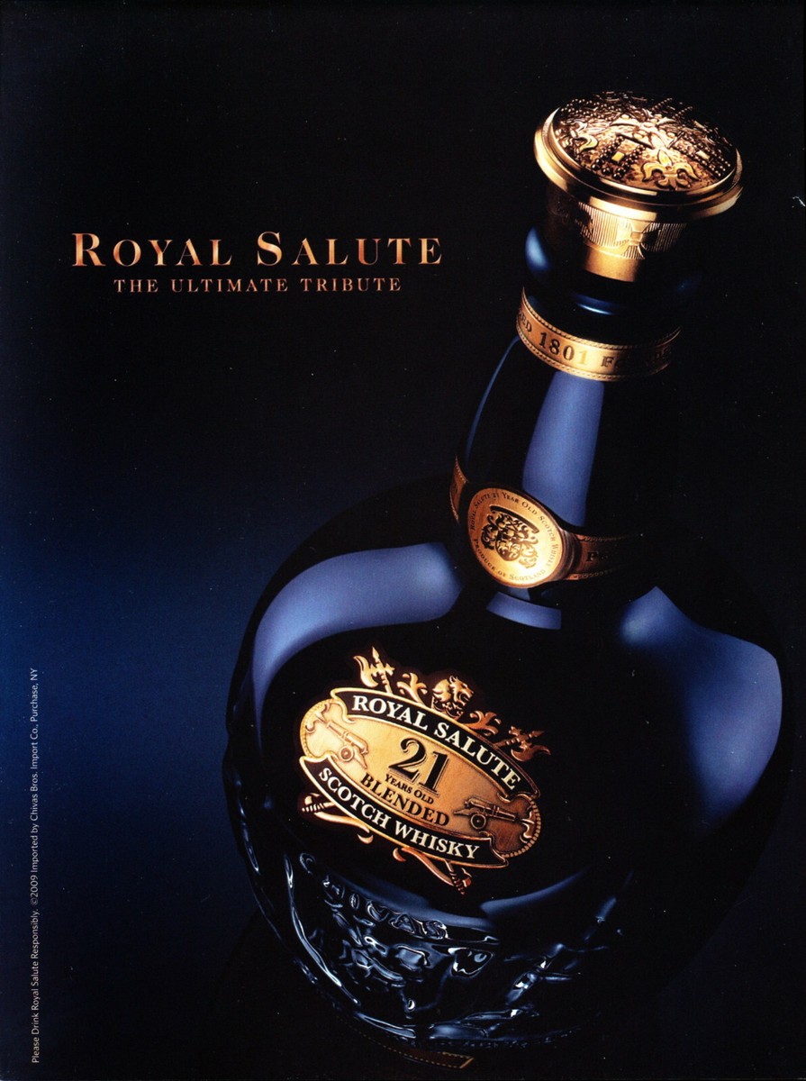 ROYAL SALUTE WHISKY AD #1 RARE 2009 OOP | eBay