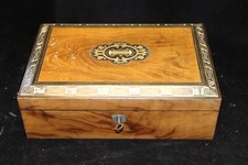 Prunk Schmuck Holz Kiste 29cm Initalien Lina Intasien Deutsches Reich Intasien