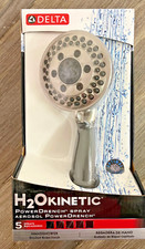 Delta 5-Spray 1.75 GPM 4.09 in. Wall Mount HandShower Head with H2OKinetic POWER