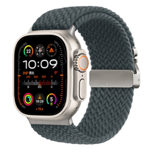 Geflochtenes Nylon Armband Armband für Apple Watch Series 10 9 8 7 6 SE Ultra 2 49mm - Bild 10 von 40