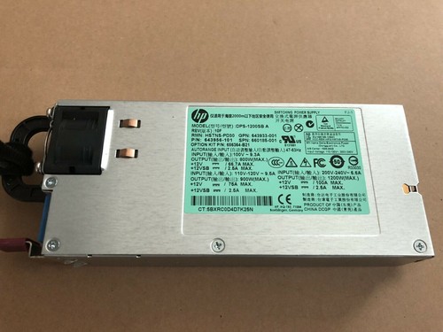HP 1200W Platinum Plus 656364-B21 660185-001 643933-001 643956-101 Power Supply - Afbeelding 2 van 4