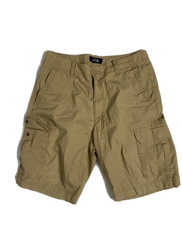 APT.9 khaki cargo shorts men 33x10 