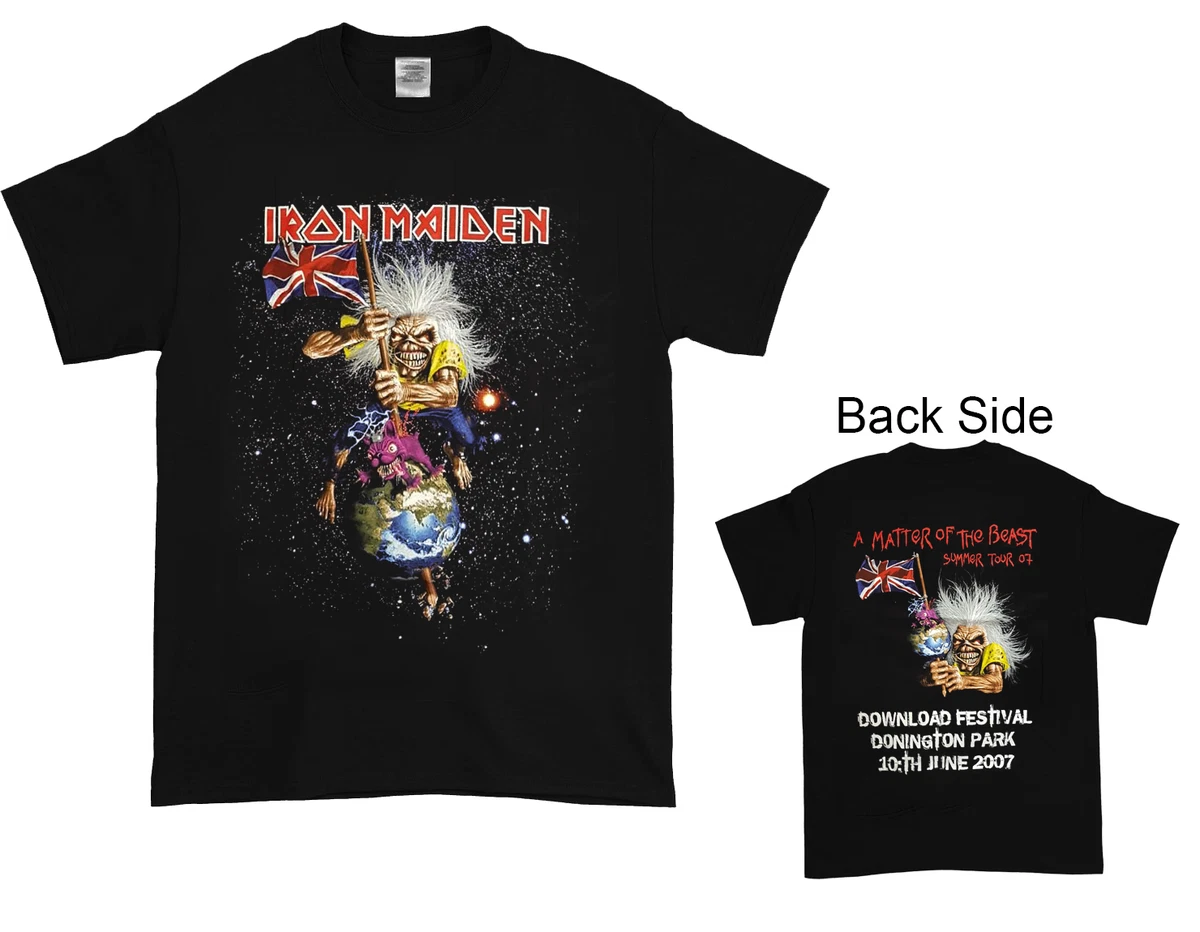 iron maiden t shirt ebay