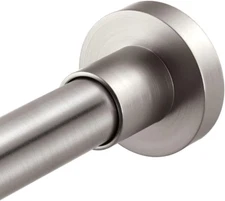 Shower Curtain Rod, Adjustable, Spring Tension, Shower Rods, No Drilling, Nickel