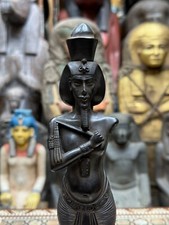 Rare Black Statue King Akhenaten Unique Ancient Egyptian Antiquities Egyptian BC
