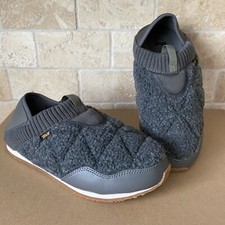 TEVA ALL GENDER ReEMBER MOC FLEECE DARK GULL GREY SNEAKER SHOES SIZE US 10 WOMEN
