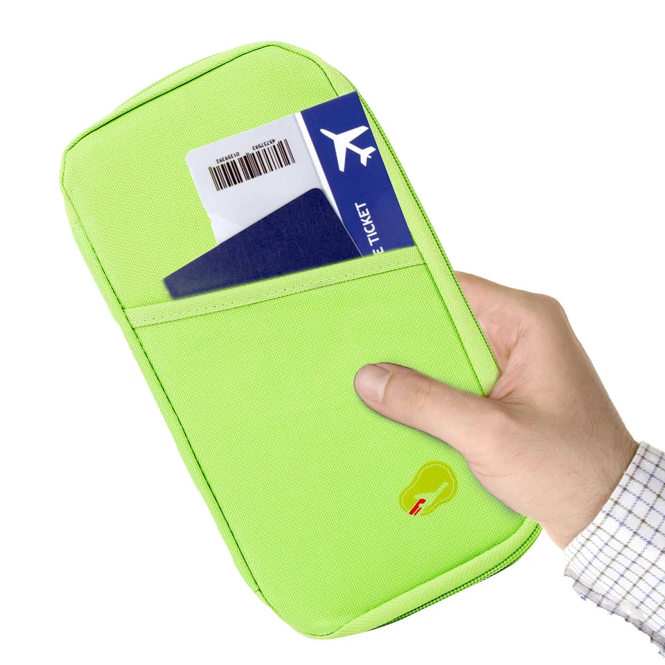 El mejor organizador de pasaportes para tarjetas porta bolsas de viaje en efectivo y documentos  Foto 2 de 4