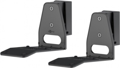 Lautsprecher-Wandhalterung Modern Era 3 Flex,2 stück, bis 5 kg, schwarz