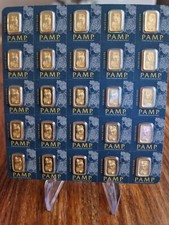 Brand New Secure 1g Gold Bar - Sealed in Blister Packaging 3417.65 per troy oz