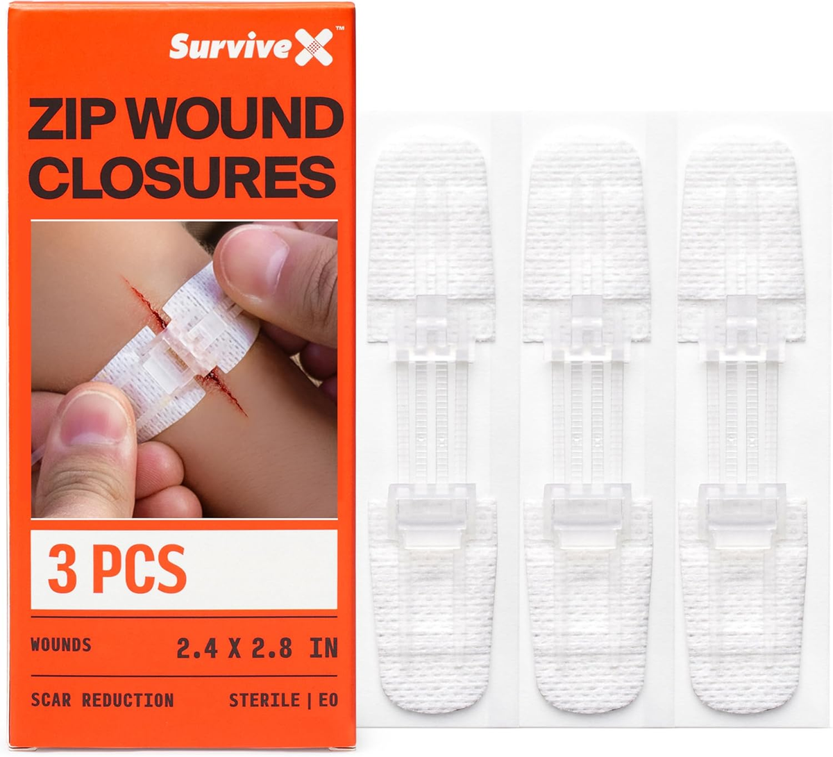 (gamon　unwound) Zip Stitch Wound Closure Strips - Repair Wounds without Stitches