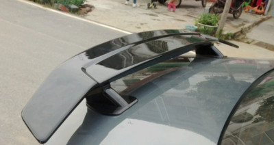 Rear General Glossy Black Spoiler Universal For Cadillac CT4 CT5 Sedan W/ Light