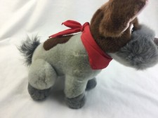 Disney Oliver  Co Dodger Puppy Dog Plush Stuffed Animal 1988 -Yellowing vtg