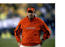 GUS MALZAHN AUBURN TIGERS SIGNED 8X10 PHOTO W/COA #7