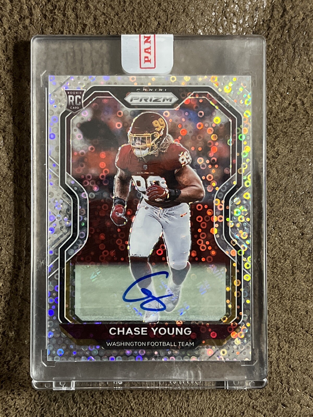 Chase Young Rc AUTO 2020 Panini Prizm AUTO Disco No Huddle Rookie Rc #383
