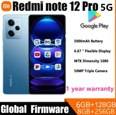 Xiaomi Redmi Note 12 Pro 5G 256GB Unlocked Android Global Smartphone- New Sealed