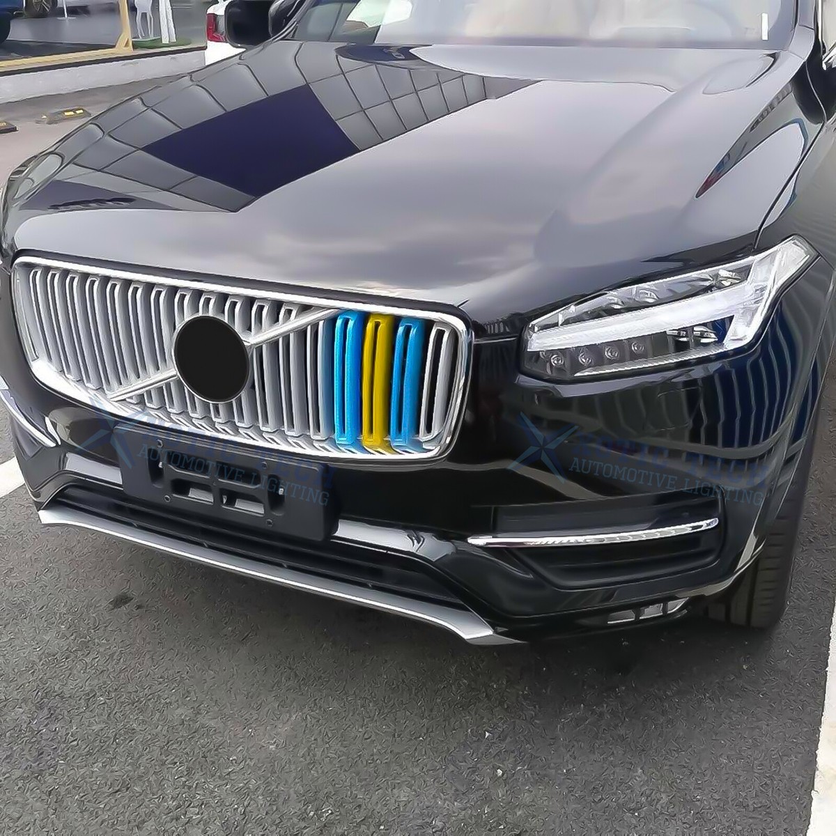 Tri Color Front Kidney Grille Insert Decoration Trims For Volvo