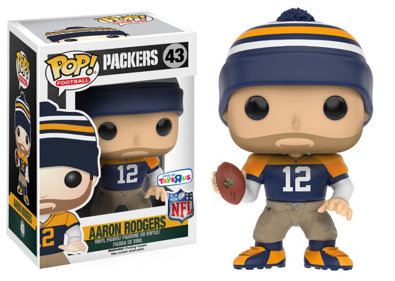 Aaron Rodgers Green Bay Packers Throwback Jersey Funko Pop Toys R Us  F1