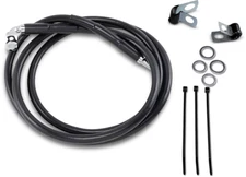 Drag Specialties Extended Stainless Steel Front Brake Line Kit 1741-2583