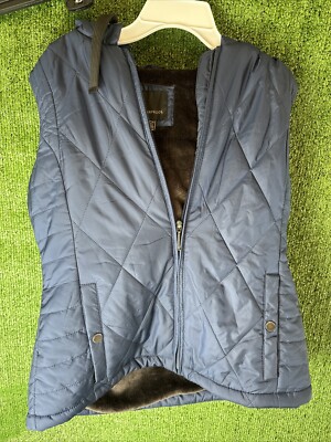 Weatherproof Blue Fleece Lined Puffer Vest Size Small