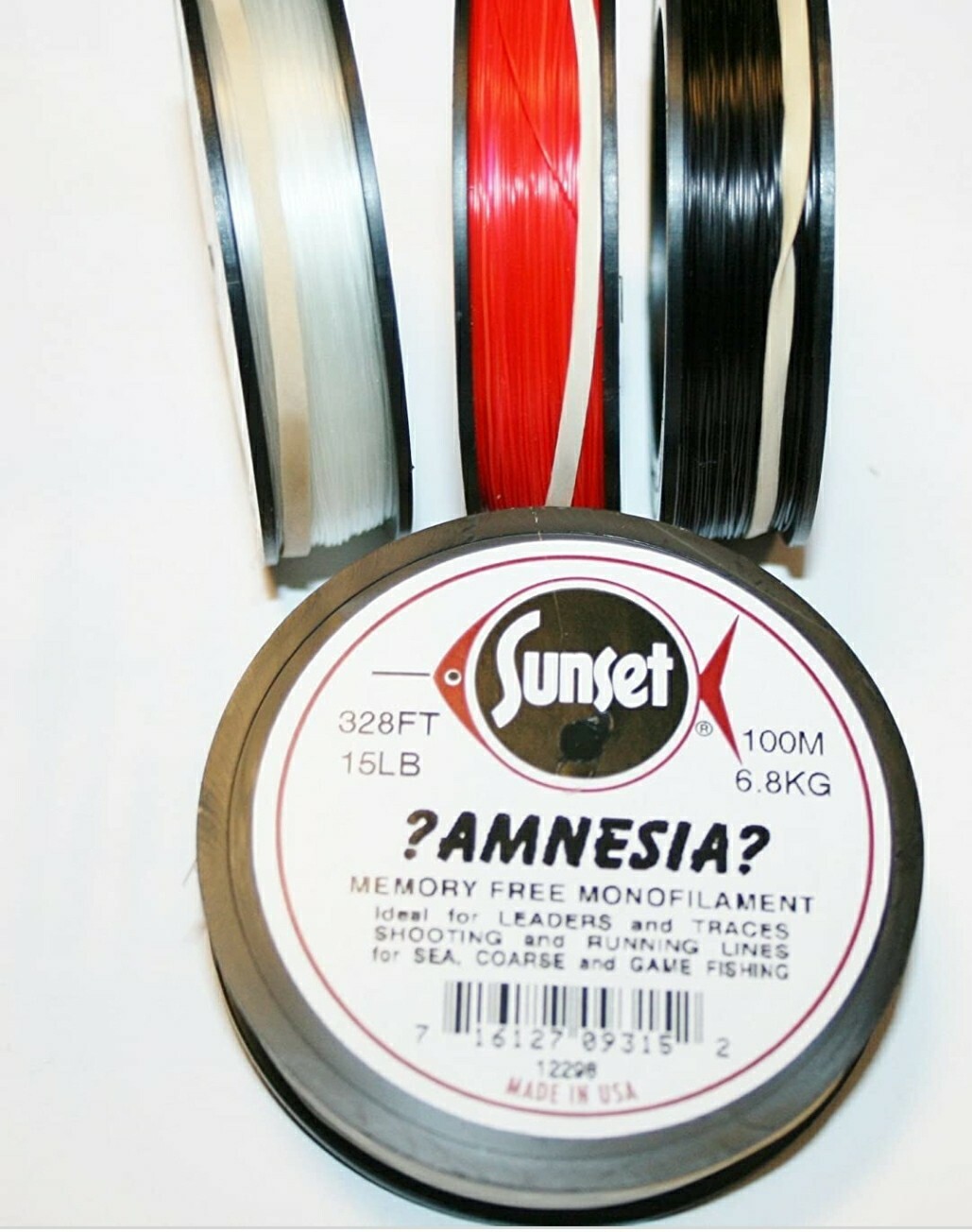 SUNSET AMNESIA 100M CLEAR FISHING LINE RIG TYING 15LB eBay