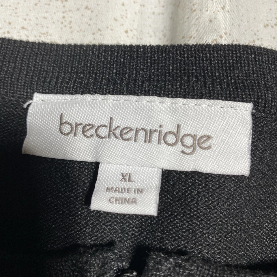 Chaqueta de Navidad Breckenridge para mujer talla XL suéter negro/rojo cremallera. O Foto 2 de 4