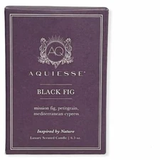 Aquiesse Luxury Scented Candle Black Fig Inspired by Nature, 6.5 oz