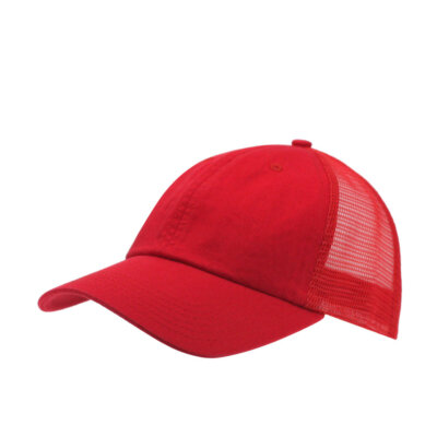 NEW Solid Washed Cotton Unstructured Soft Mesh Adjustable Trucker Baseball Cap