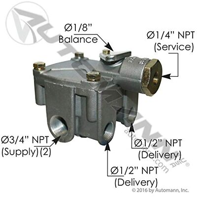 R14H TYPE RELAY VALVE 4 PSI