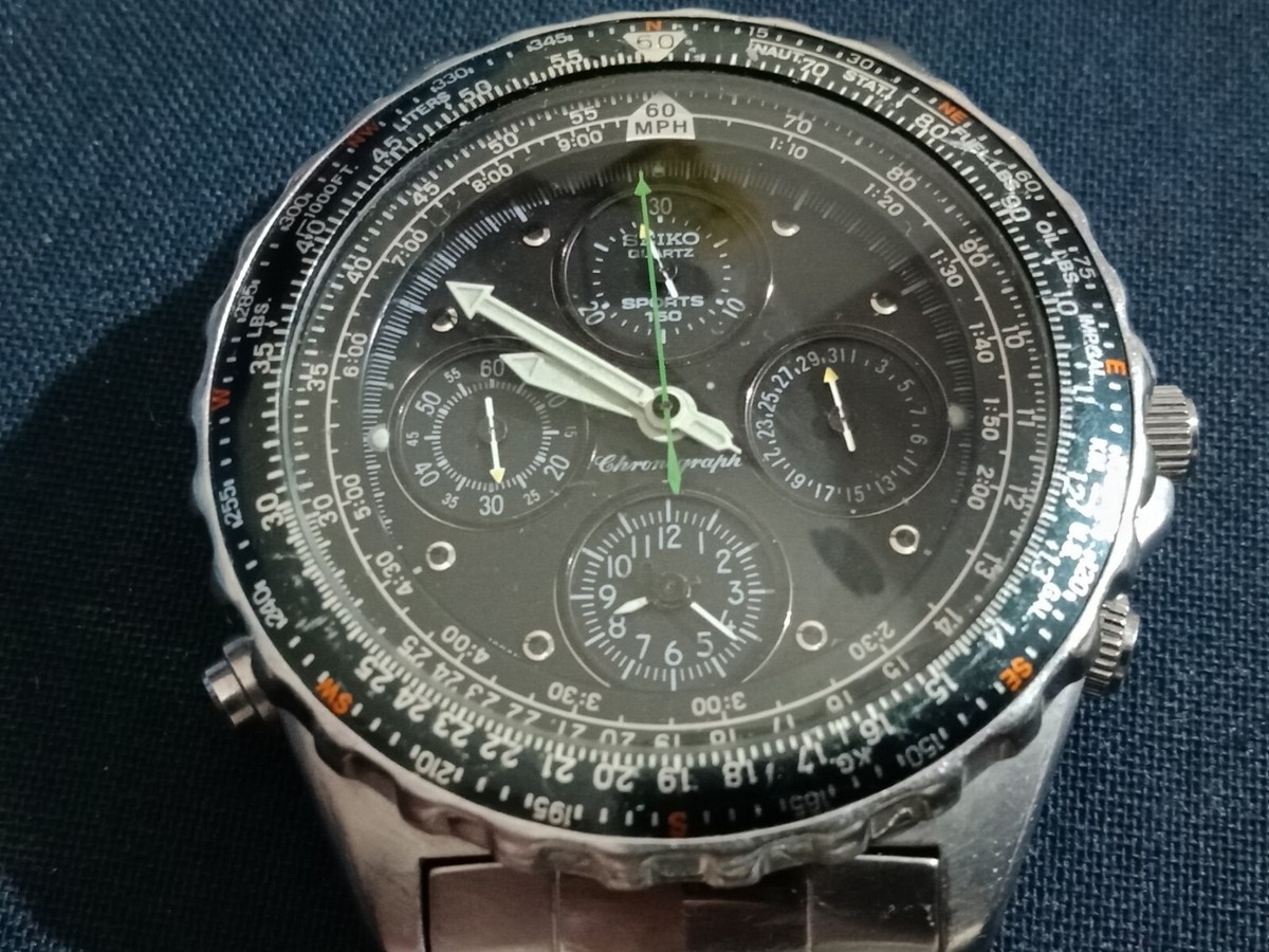 Seiko 7t34 - 6A00 Flightmaster sport 150 | eBay Seiko 7t34 - 6A00 Flightmaster sport 150 | eBay