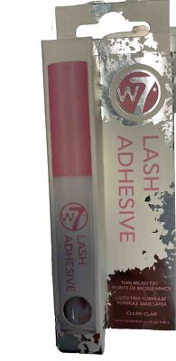 W7 Wimpernkleber, transparent, latexfrei, dünner Pinsel, falscher Wimpernkleber, Körperschmuck