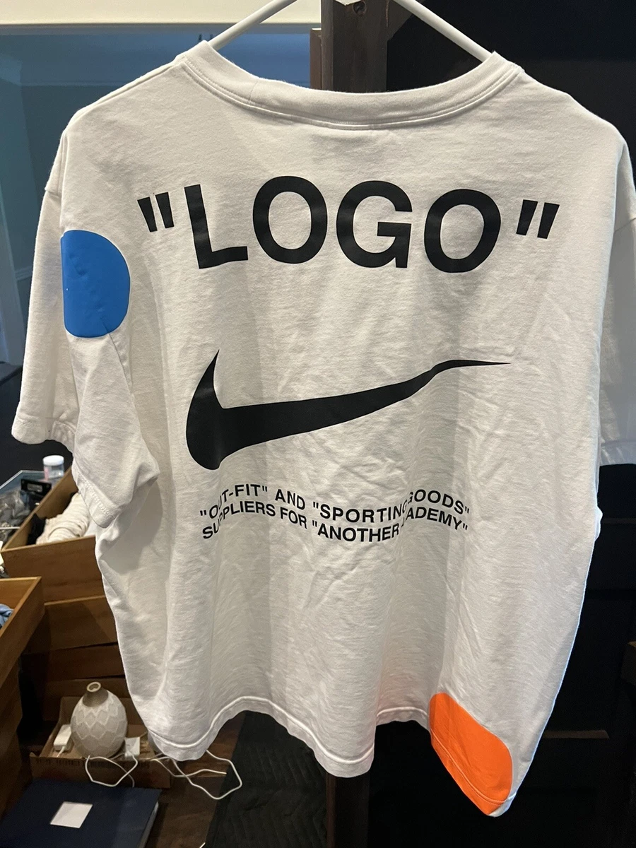 NIKE off-white tシャツ　L