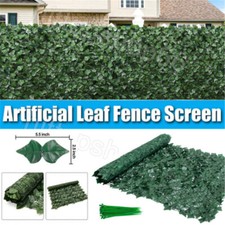 118x39'' Artificial Plant Boxwood Wall Hedge Mat Panels Outdoor Grass Fence USA
