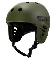Pro-Tec Helmet Full Cut Matte Olive Skate/Longboard/Skateboard/Scooter Helmet
