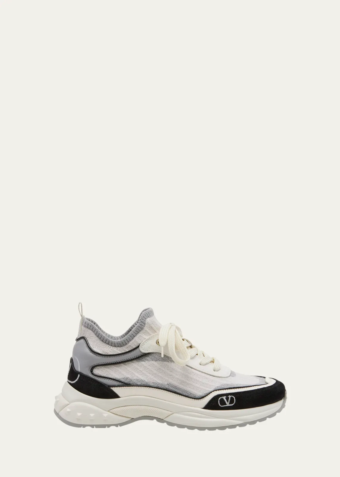 Valentino — Valentino Garavani Ready Go Runner Wool Sock Sneakers - Retail $1090