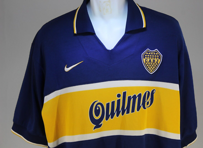 Club Boca Junior Authentic Nike Jersey Size LARGE 1996-1998 T | eBay