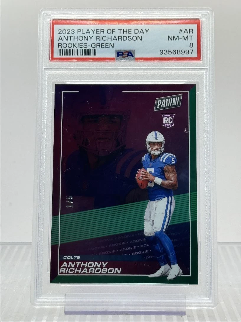 Anthony Richardson Panini Player of the Day Rookies #AR Green