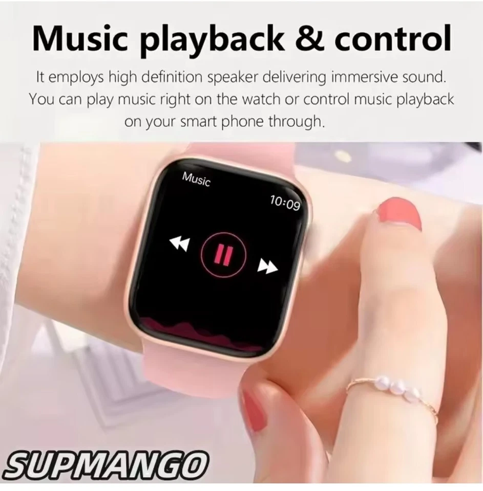 T168 Wireless Calling Smart Watch Full Touch Sport Fitness. ships from America  - Image 4 of 4