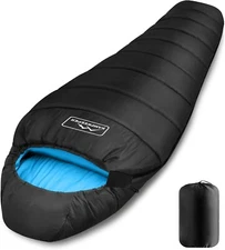 Sleeping Bag,Camping Sleeping Bags for Adults 3-4 Seasons Cold Warm Weather Navy