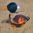Ty Beanie Babies Jake Drake Mallard Duck 1997 Retired Plush Rare Errors Vintage