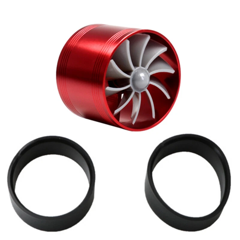 Turbonador de admisión de aire ventilador único ahorro de combustible de gas turbo sobrealimentador para 2,5"-2,9" Foto 3 de 4