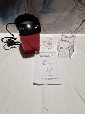 Domestic King Popcornmaschine, Filmabende, gesunder Snack, frisches Popcorn