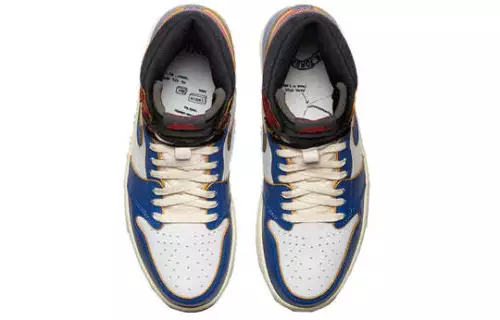 Union LA x Air Jordan 1 Retro High NRG Storm Blue Uomo taglia 7-12 nuovo A2 - Foto 3 di 4