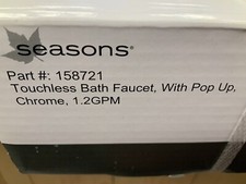 Seasons Touchless Faucet 158721 Chrome With Pop-up Drain
