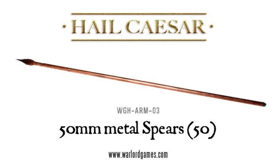 Hail Caesar - 50mm metal Spears (50) - Warlord Games