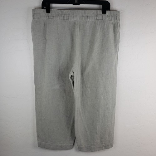Madewell Breezewoven 36x22 Linen Blend Wide Leg Pants Women Plus 1X Pockets - Picture 2 of 13