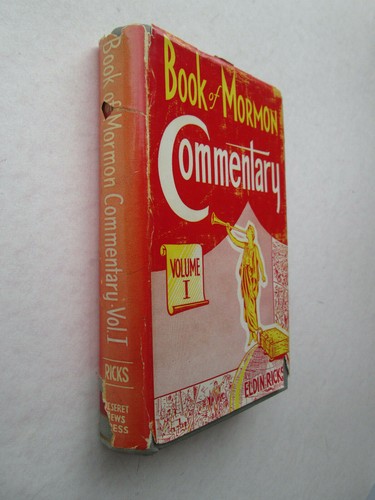 BOOK OF MORMON COMMENTARY Volume I BY ELDIN RICKS 1951 HC w Dust Jacket 1st Ed. - Picture 2 of 11