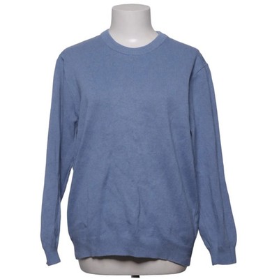 Zara, Strickpullover, Größe: 40, Blau, Baumwolle, Einfarbig, Feinstrick #Ofi
