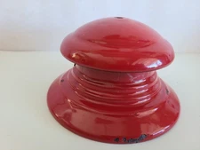 From 9/61 Coleman 200 Lantern Maroon / Burgundy Tall Ventilator Excellent 200A