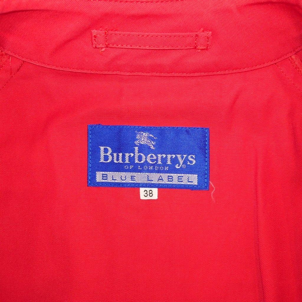 Vintage Burberry's Blue Label Trench Coat Red Mid US S Japan thumbnail 9