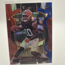 2025 Panini Select - Concourse Quinshon Judkins #55 Red & Blue Shock Prizm (RC)